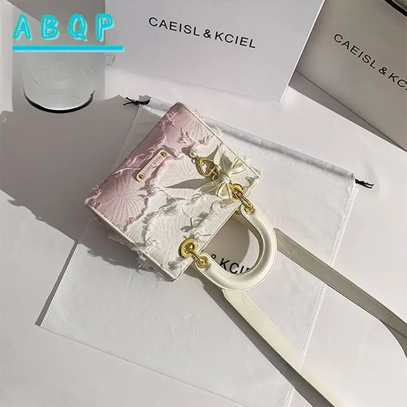 Women's Handbag Elegant Synthetic Crossbody | Golden-Tone Hardware Closure 2026 New Design for Parties Luxury Shoulder Purse