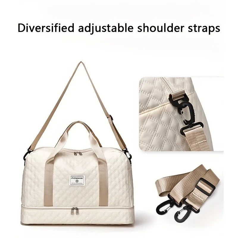 Lightweight Luggage Bag | Large Capacity Travel Duffle Bag | Gym Tote Bags | Shoulder Weekender Overnight Bag