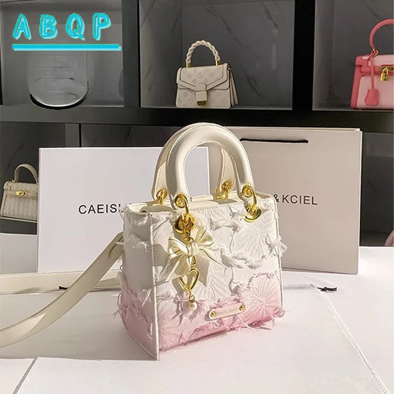 Women's Handbag Elegant Synthetic Crossbody | Golden-Tone Hardware Closure 2026 New Design for Parties Luxury Shoulder Purse