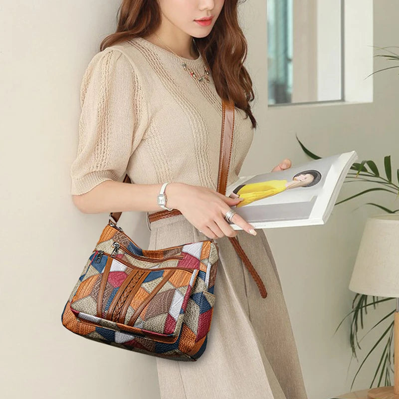 Women's Elegant Vintage Crossbody Bag | Trendy HandBag Fashion Multi-pockets | Shoulder Bag All-match Retro Crossbody Bag