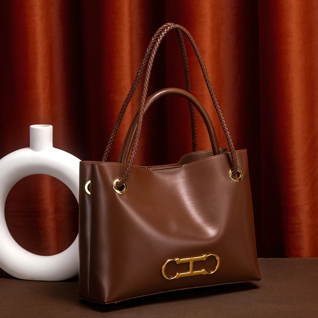 Black minimalist Tote Bag dual-use commuting Women's bag
