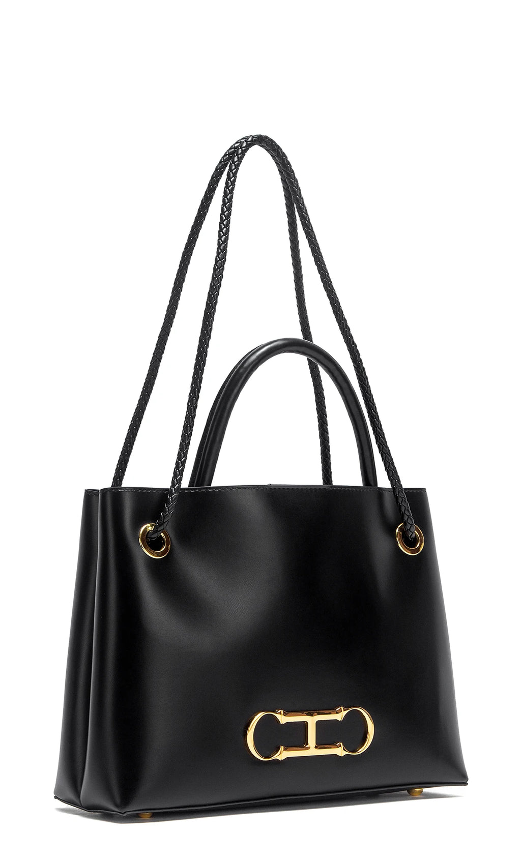 Black minimalist Tote Bag dual-use commuting Women's bag