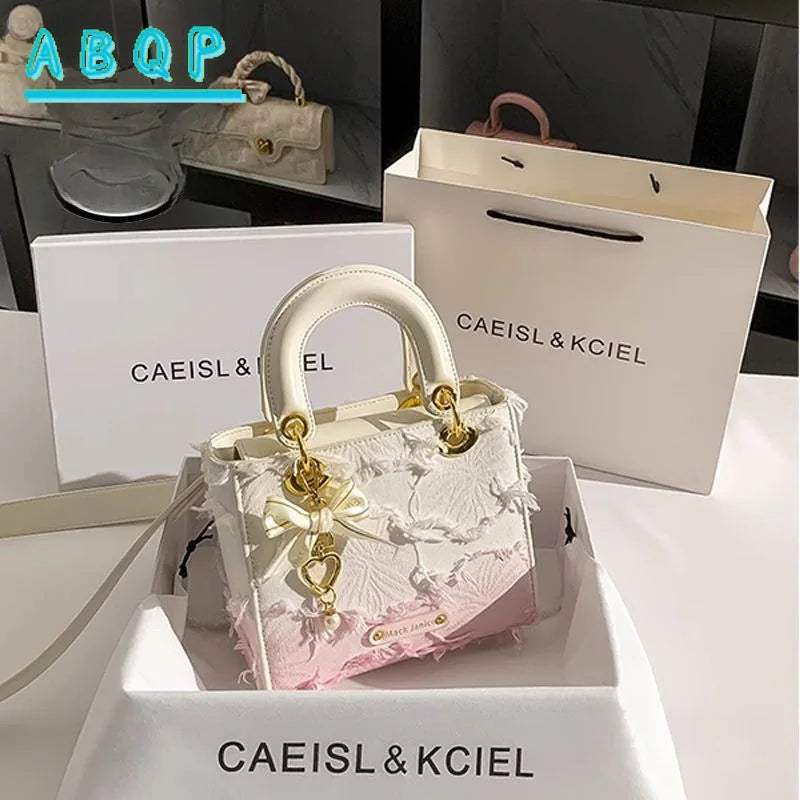 Women's Handbag Elegant Synthetic Crossbody | Golden-Tone Hardware Closure 2026 New Design for Parties Luxury Shoulder Purse