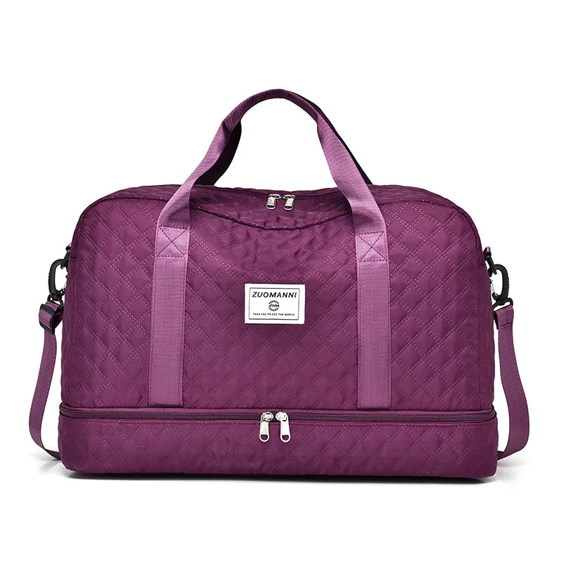 Lightweight Luggage Bag | Large Capacity Travel Duffle Bag | Gym Tote Bags | Shoulder Weekender Overnight Bag