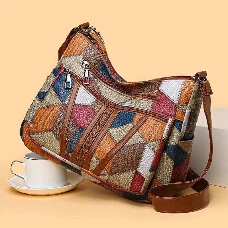 Women's Elegant Vintage Crossbody Bag | Trendy HandBag Fashion Multi-pockets | Shoulder Bag All-match Retro Crossbody Bag