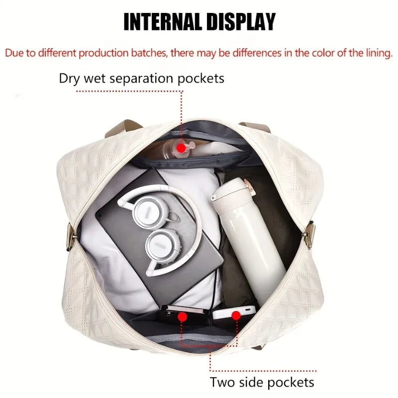 Lightweight Luggage Bag | Large Capacity Travel Duffle Bag | Gym Tote Bags | Shoulder Weekender Overnight Bag