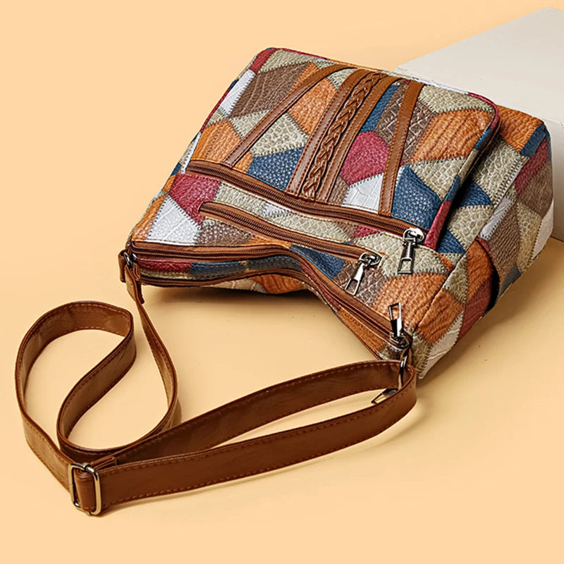 Women's Elegant Vintage Crossbody Bag | Trendy HandBag Fashion Multi-pockets | Shoulder Bag All-match Retro Crossbody Bag